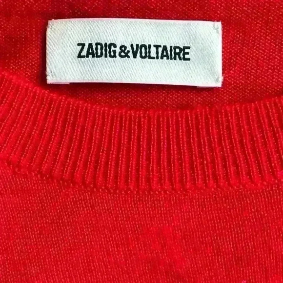 Zadig & Voltaire “Miss M- Love  Wool Sweater” Red Size XS Excellent Condition! - Picture 3 of 5